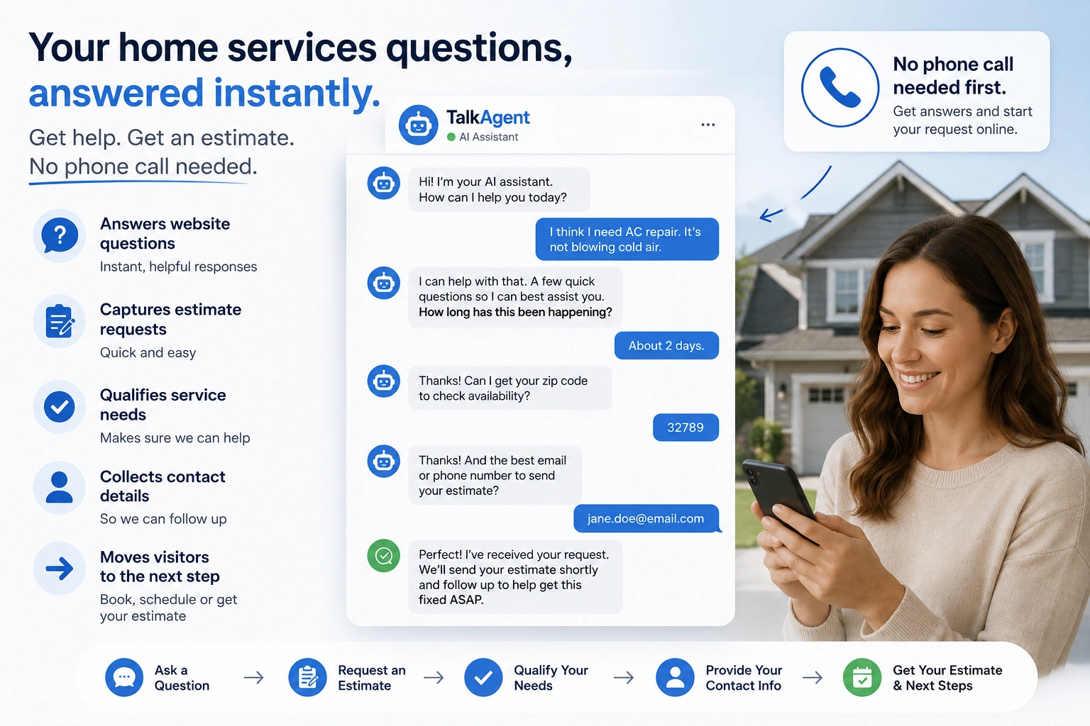 AI answering service for contractors and home service businesses